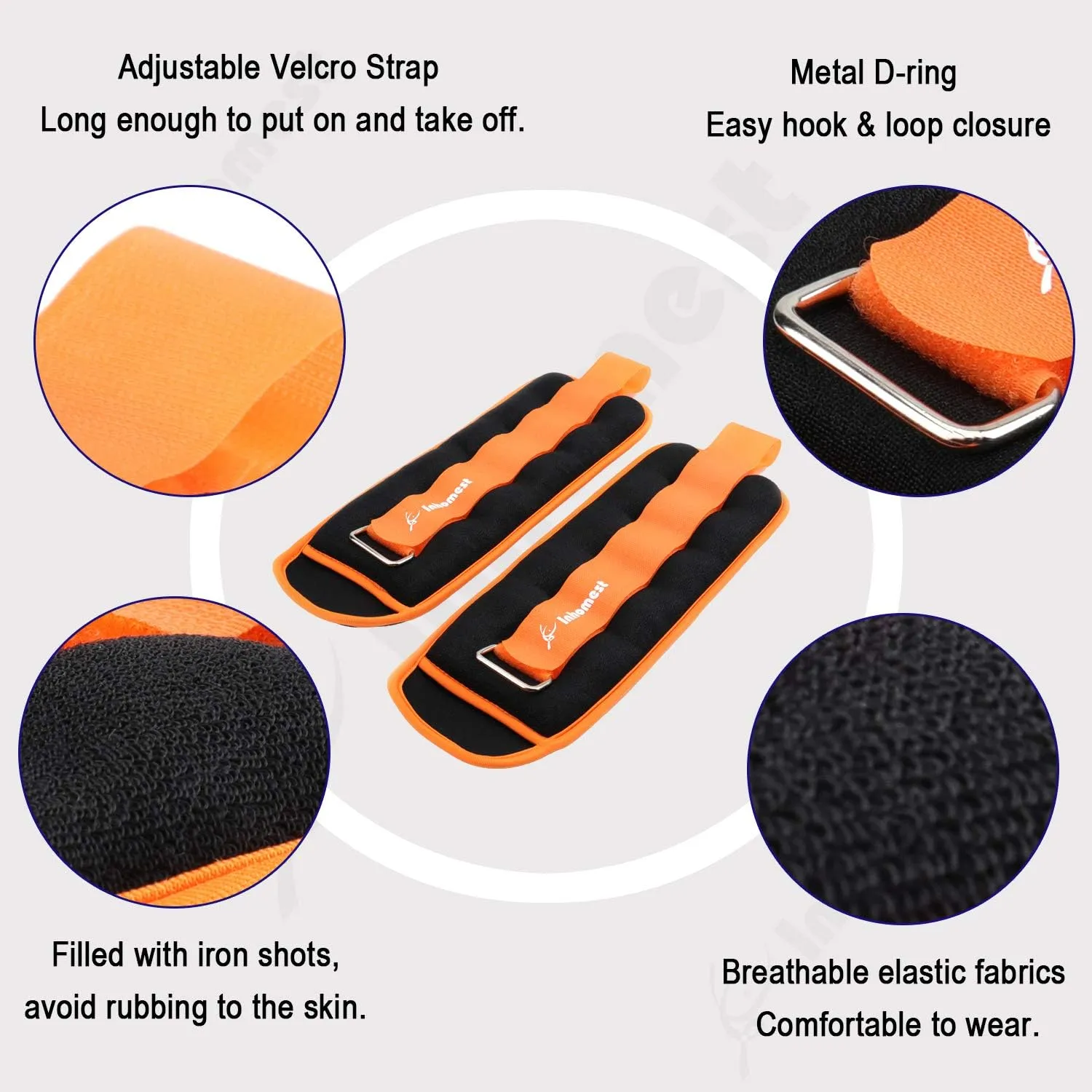 Ankle Weights, 0.5/1/1.5/2/3/4/5 LB 1 Pair Wrist Arm Leg Weights for Women Men Kids for Strength Training, Jogging, Gym Workout, Aerobics, Physical Therapy
