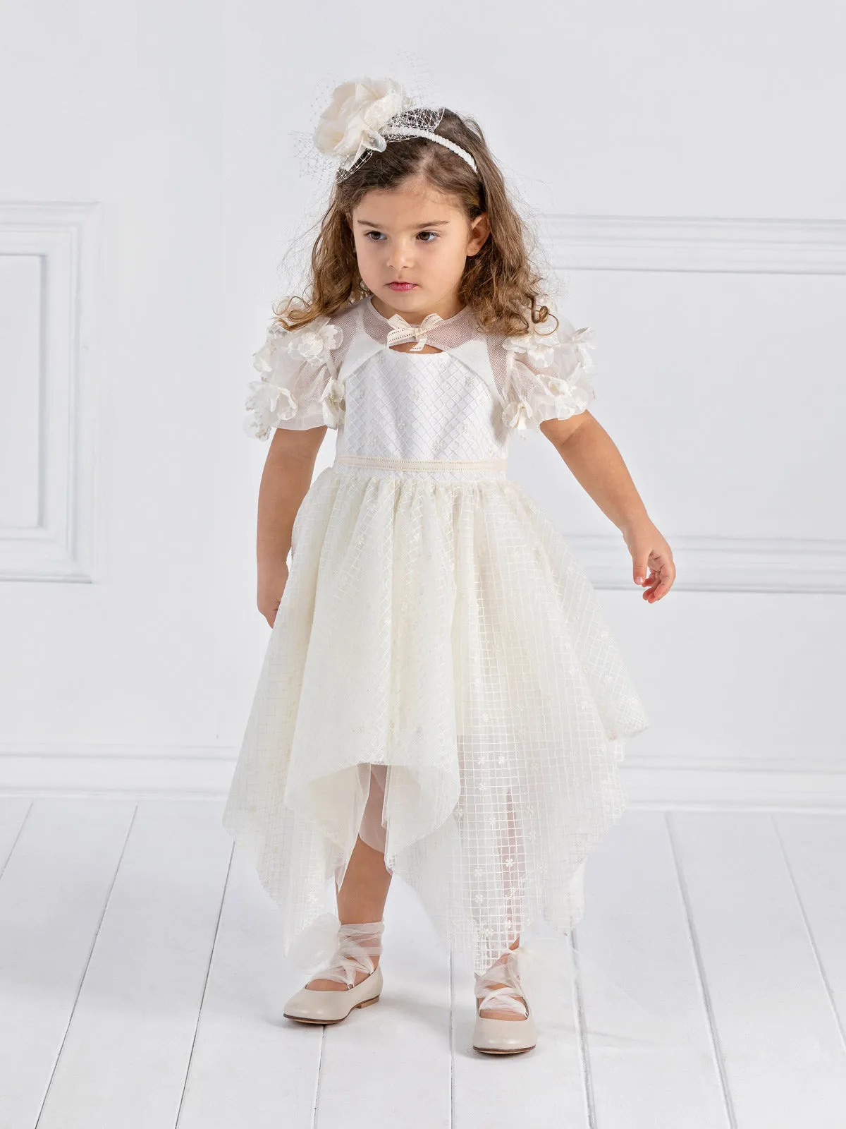 Baptism box with embroidered tulle - AMBITION