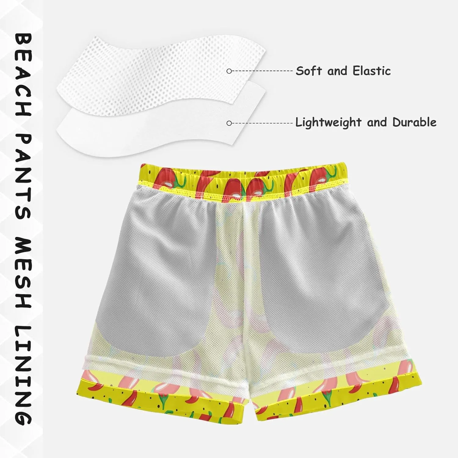 Boccsty Blue Ice Cream Drip Boys Swim Trunks Baby Kids Swimwear Summer Toddler Beach Board Shorts 2T-XL