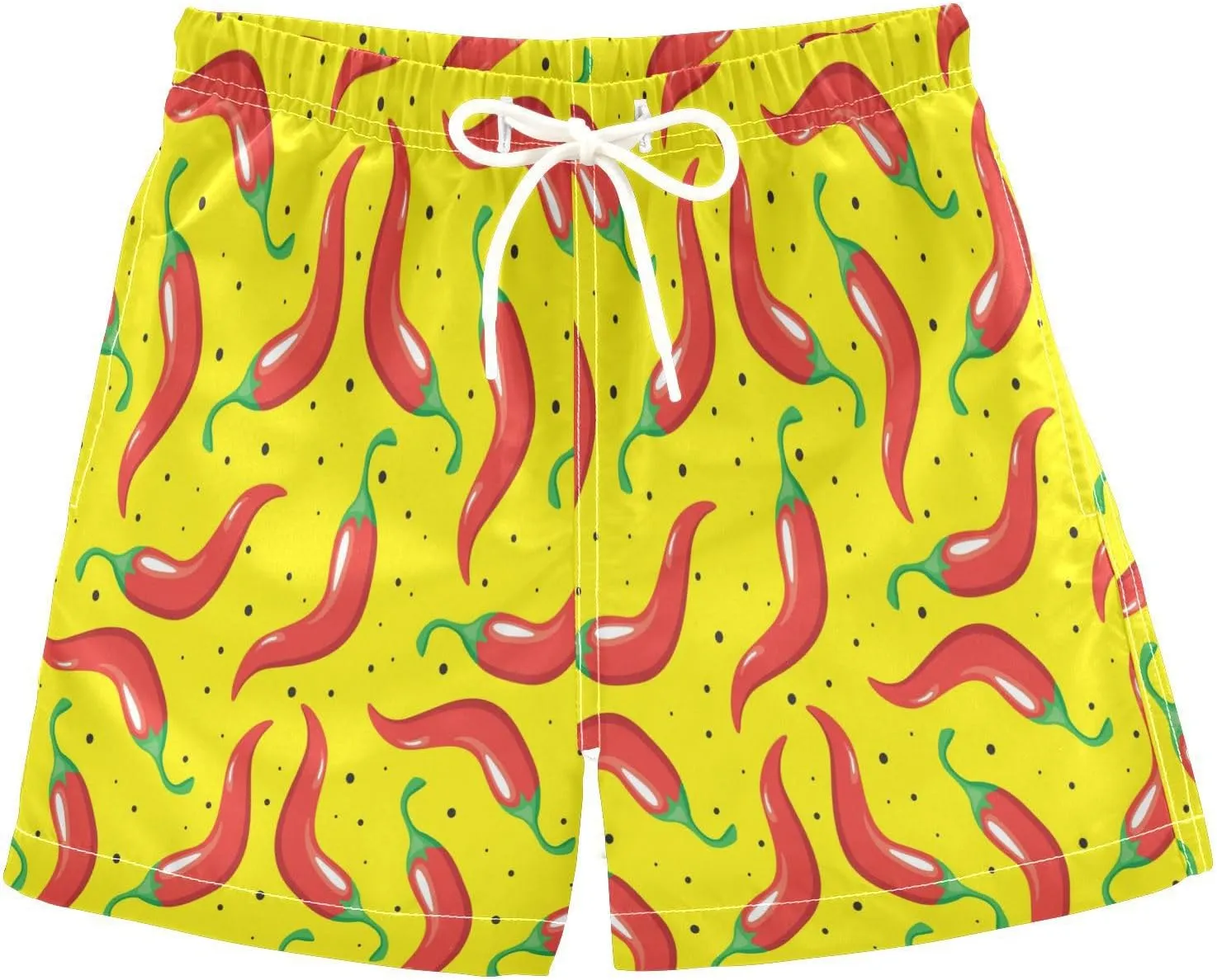 Boccsty Blue Ice Cream Drip Boys Swim Trunks Baby Kids Swimwear Summer Toddler Beach Board Shorts 2T-XL