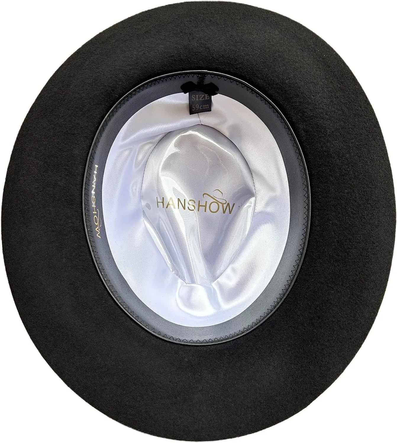 Classic Black Men's Wool Felt Godfather Gangster Mobster Gentleman Fedora Hat