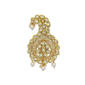 Comet Busters Stone Kalangi, Metal Finish Brooch For Groom (HA107)