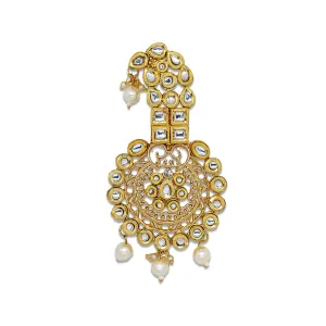 Comet Busters Stone Kalangi, Metal Finish Brooch For Groom (HA108)