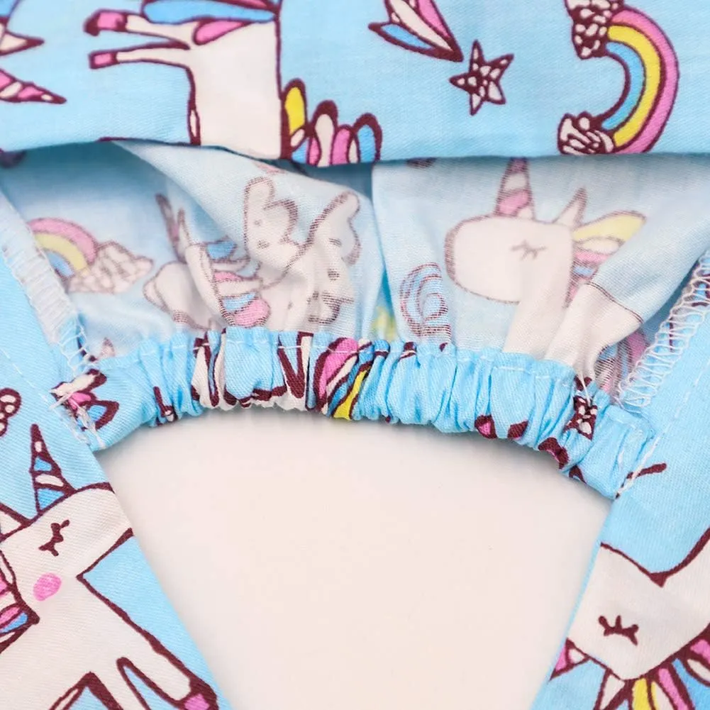 Cute Printed Working Cap with Sweatband Adjustable Tie Back Hats for Women/Men