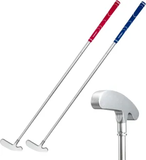 Golf 2PCS/Pack Two-Way Putter Club for Right or Left Handed Golfers Foldable Alloy Rod Head Kids Adults Golf Putter - 34" Length