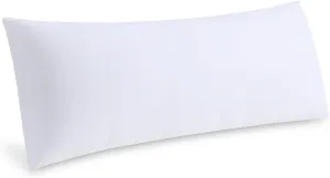 Leeden Full Body Pillow for Adults, Firm and Fluffy Long Pillow Insert, Breathable Pillow for Side Sleepers and Bed Support20x54 White