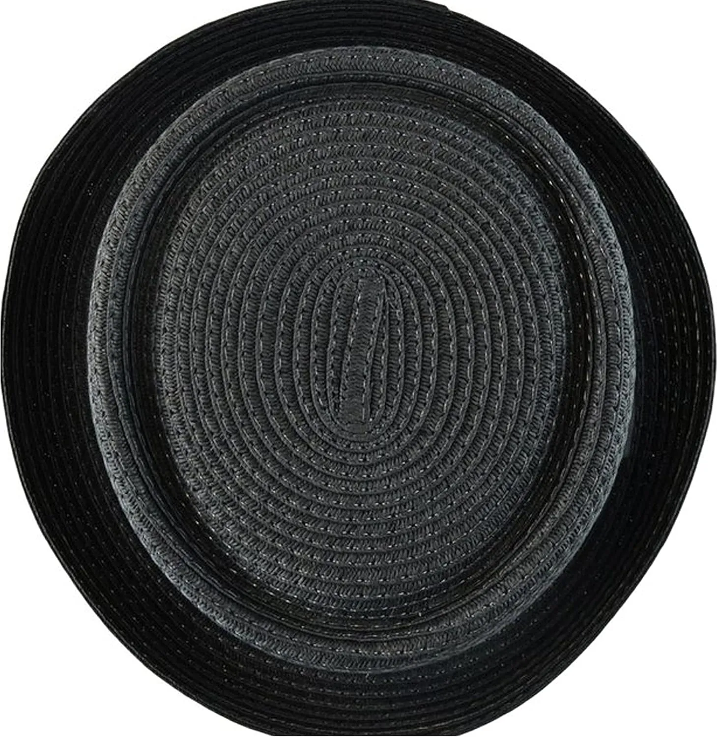 Men's Fancy Summer Straw Pork Pie Derby Fedora Upturn Brim Hat