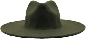 Men's Hat Wedding Hats for Women Vintage Wide Brim Cap Mixed Colors Woolen Felt Cowboy Hat
