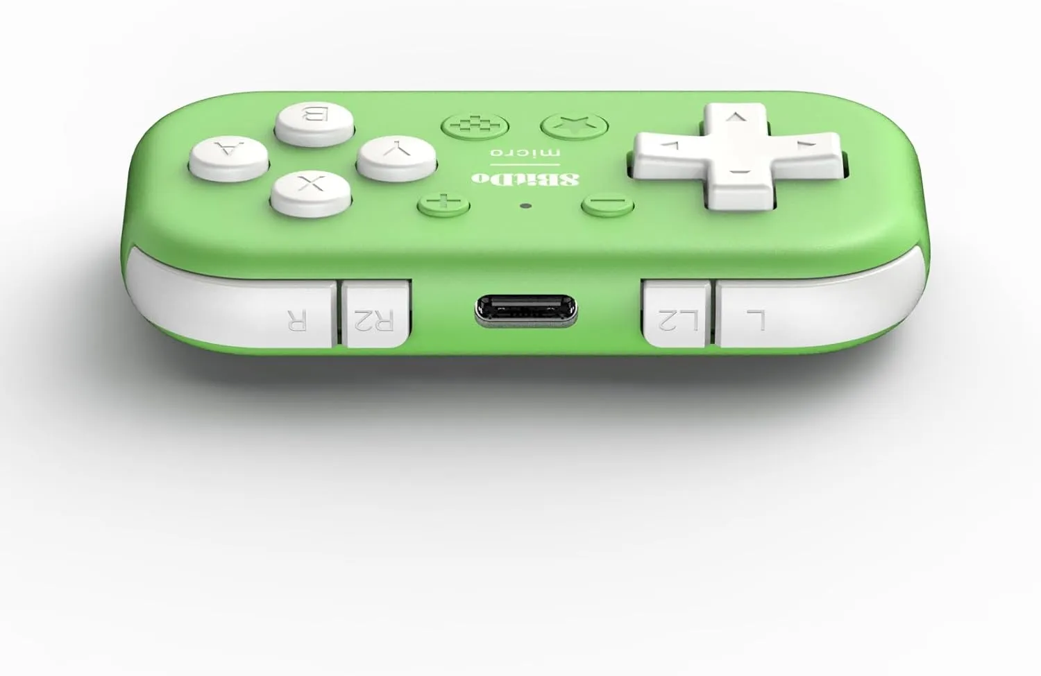 Nargos 8BitDo Micro Bluetooth Key Chain Sized Mini Controller for Nitendo Switch, Windows, Android and macOS (Micro- Green)