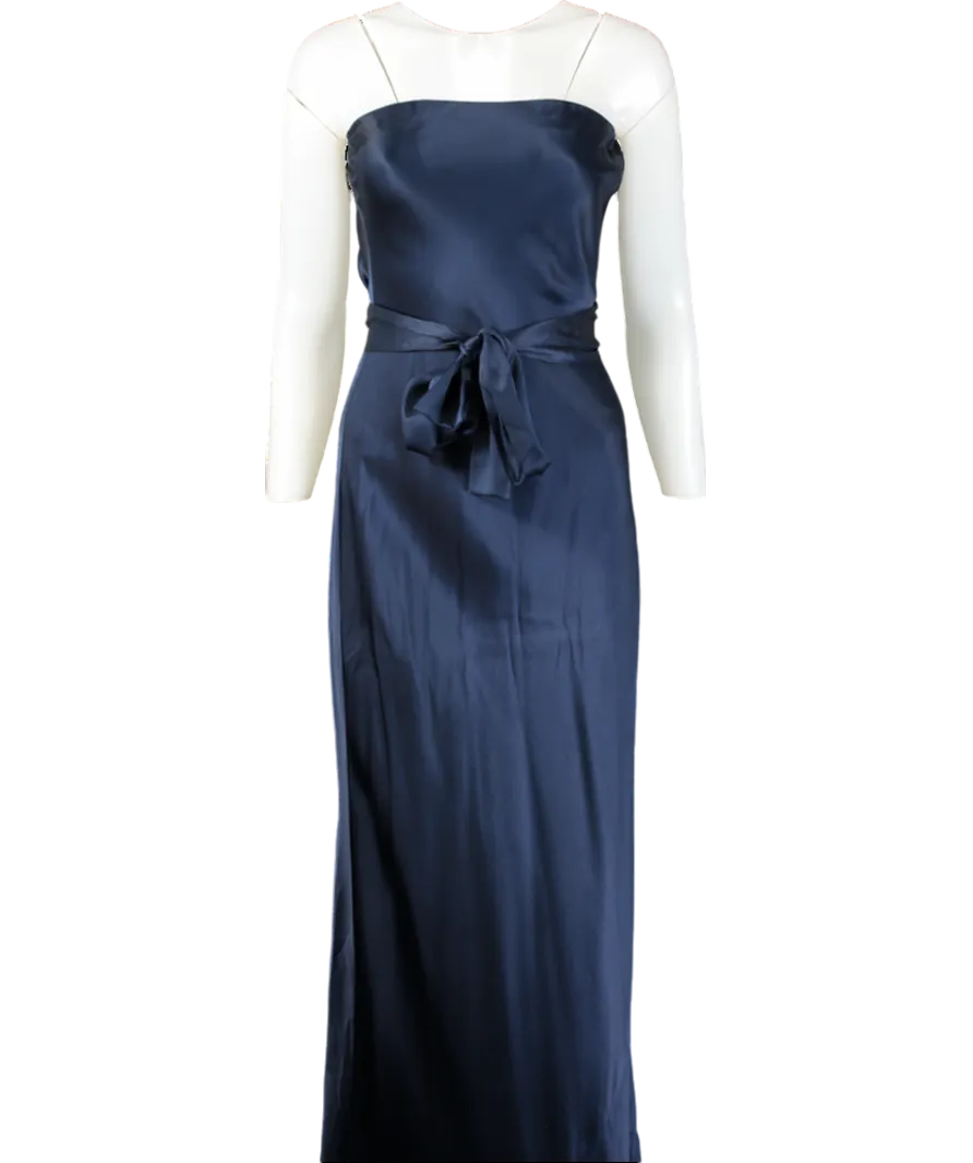 Reformation Blue Silk Maxi Dress UK M
