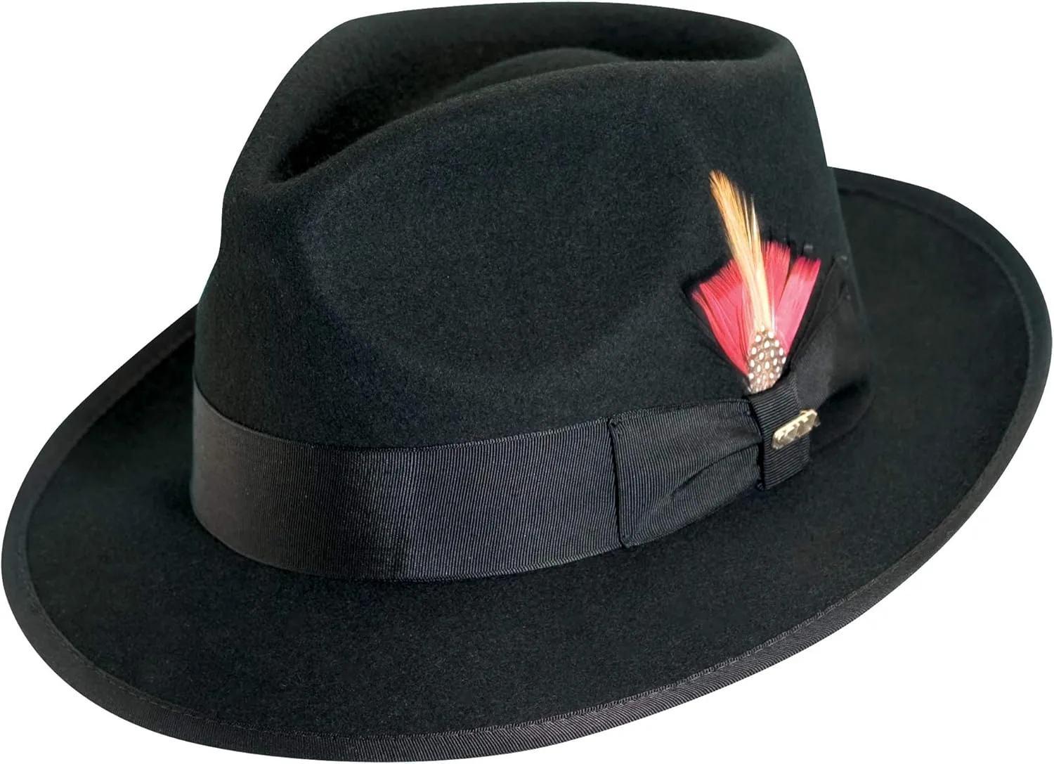 Scala Classico Men's Wool Felt Snap Brim Fedora