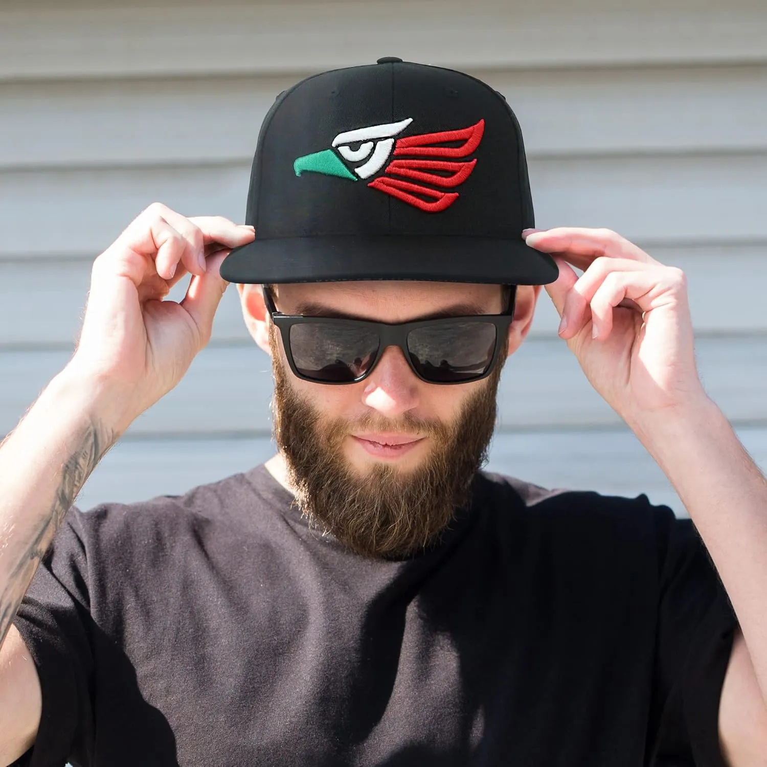 Trendy Apparel Shop Hecho En Mexico Eagle 3D Embroidered Snapback Cap
