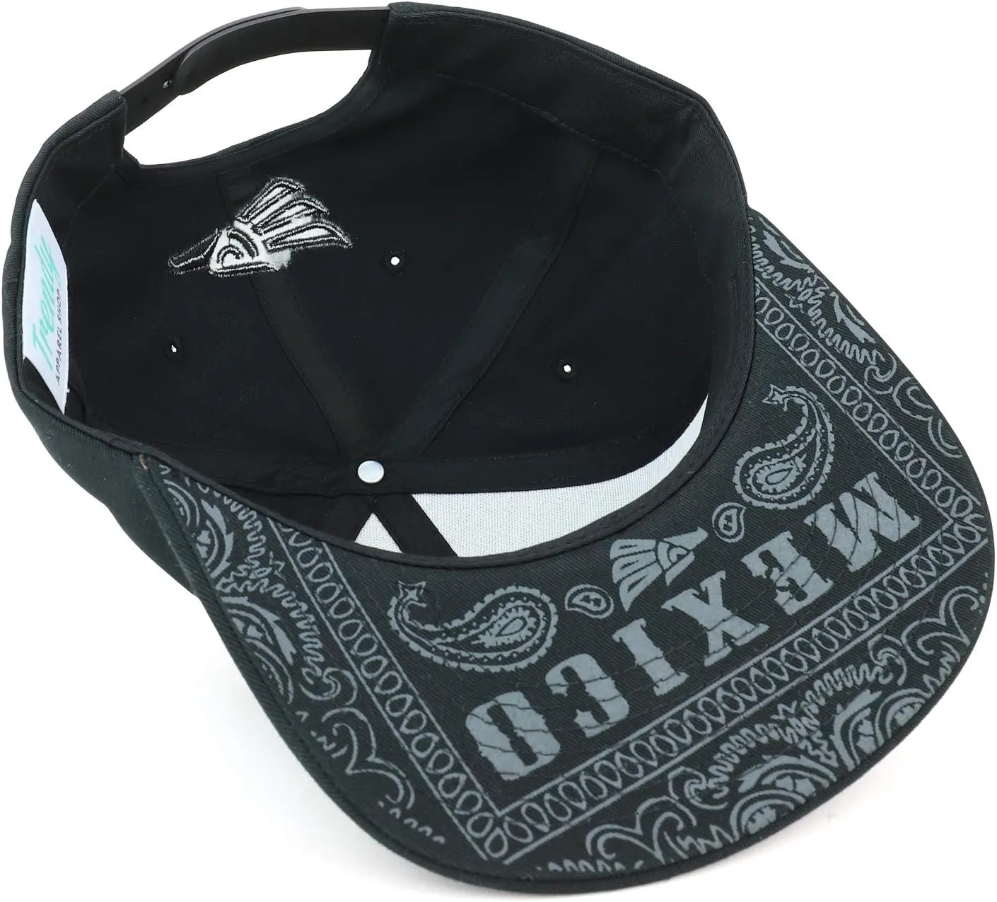 Trendy Apparel Shop Hecho En Mexico Eagle 3D Embroidered Snapback Cap
