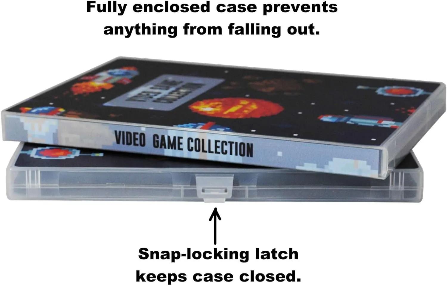UniKeep Game Case for Nintendo Switch Cartridges - Holds 60 Games Securely in Foam (space)