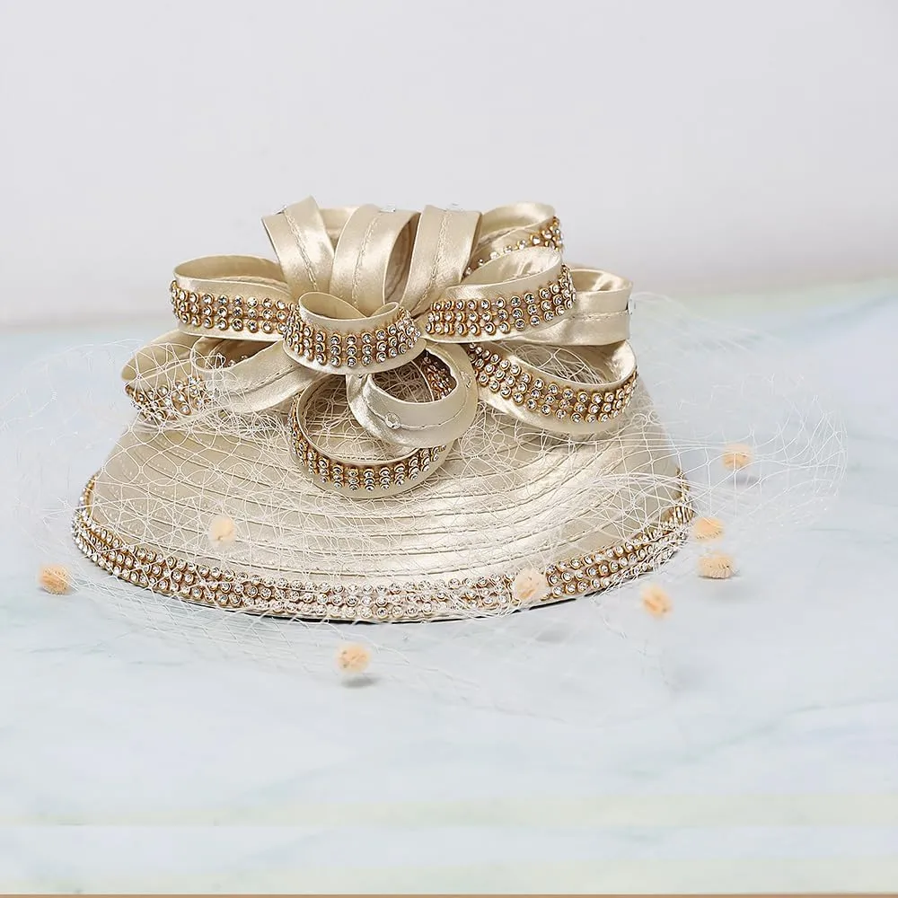 Women Veil Mesh Sweetheart Fascinator Hat Bride Wedding Hair Accessory with Clip Rhinestone Cocktail Party Hat